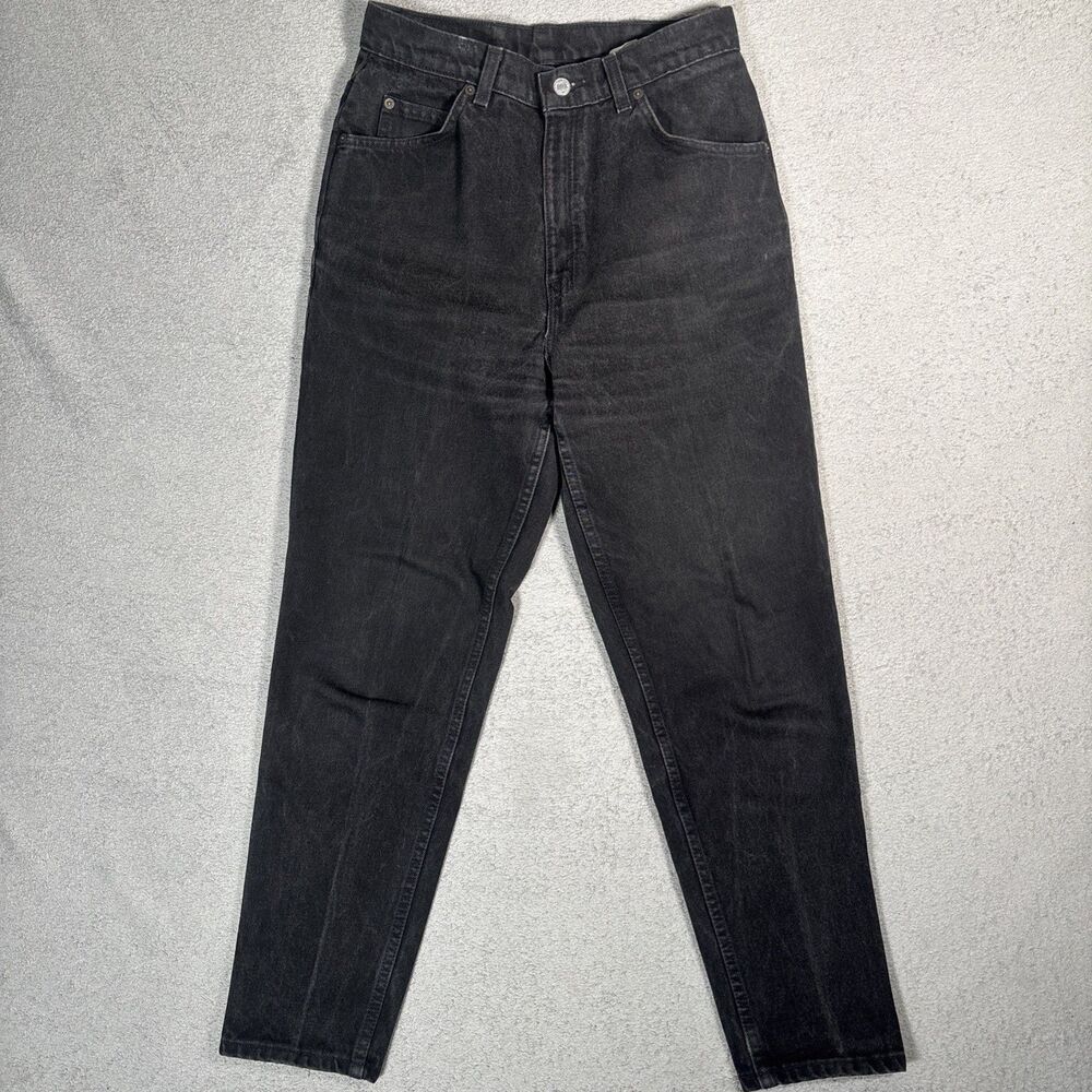 Vintage Levi’s Jeans Womens Sz 10 Short 15921 Tapered Fit Tapered Leg Black ‘96